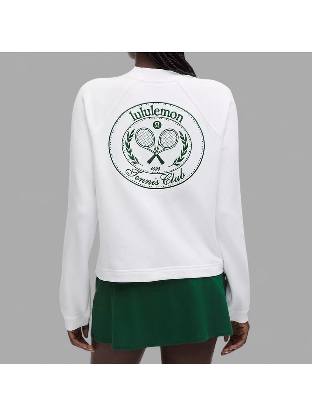 Lululemon-Cotton French Terry Crewneck Pullover Tennis Club-Size Large-NWT - Picture 4 of 9
